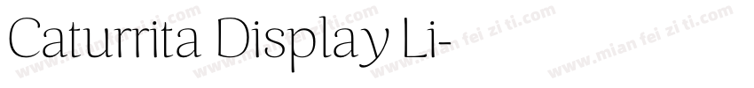 Caturrita Display Li字体转换